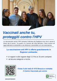 locandina vaccinazione HPV